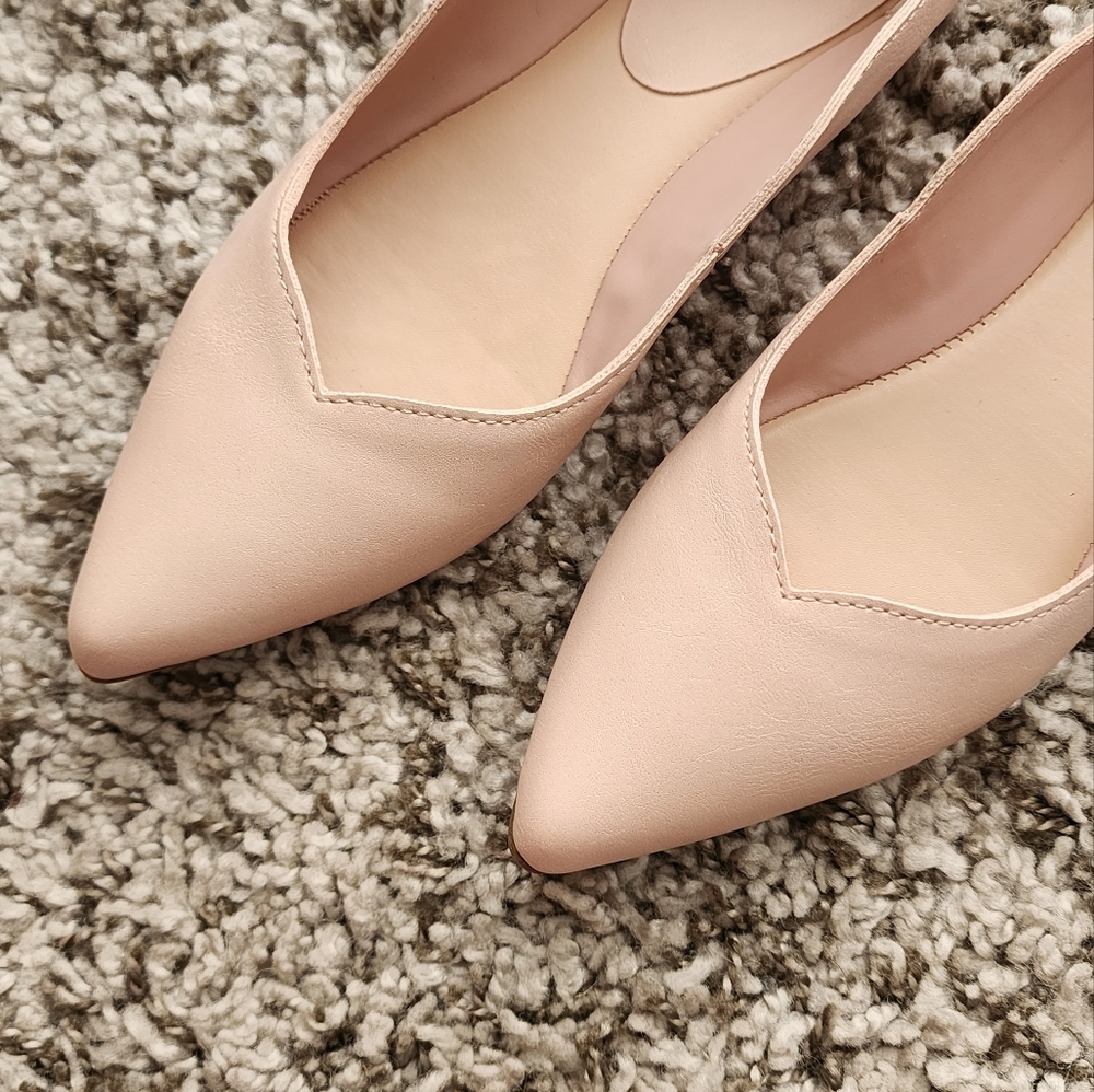 NIB Flats BP. Sierra Blush Faux Leather - Size 6M - Picture 3 of 7
